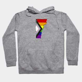 Progress pride flag - Vermont Hoodie